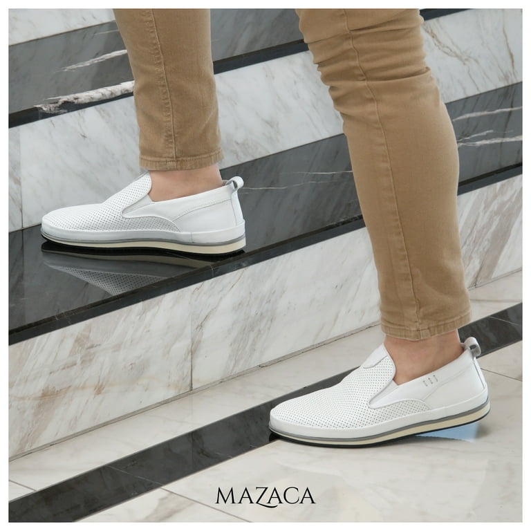 Mazaca Men s Classic Slip On Leather Loafers