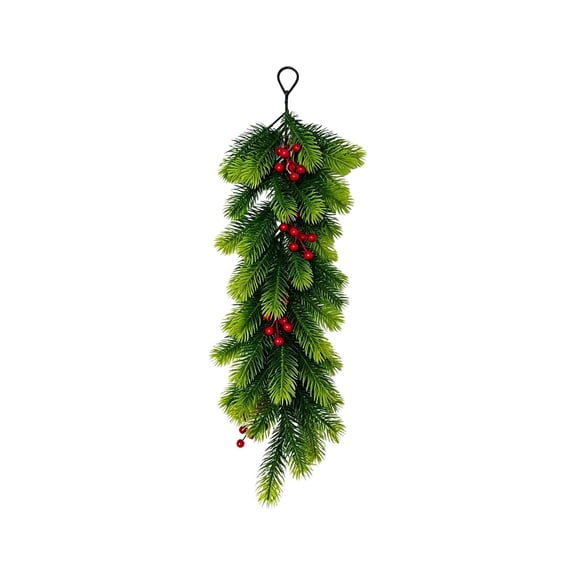 Ckraxd Simulation Needle Wall Hanging Decoration, Christmas Wall Mount for Holiday Decor, Hotel Layout, Photo Background, Realistic Fake Branches for Festive Vibes