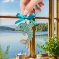thumbnail image 4 of Beautynvta 2D Sea Glass Sea Creature Ornaments, Handcrafted Sea-Tumbled Glass Pendants, Window & Tree Decor for Coastal Home, Christmas and Gift Giving, 4 of 6