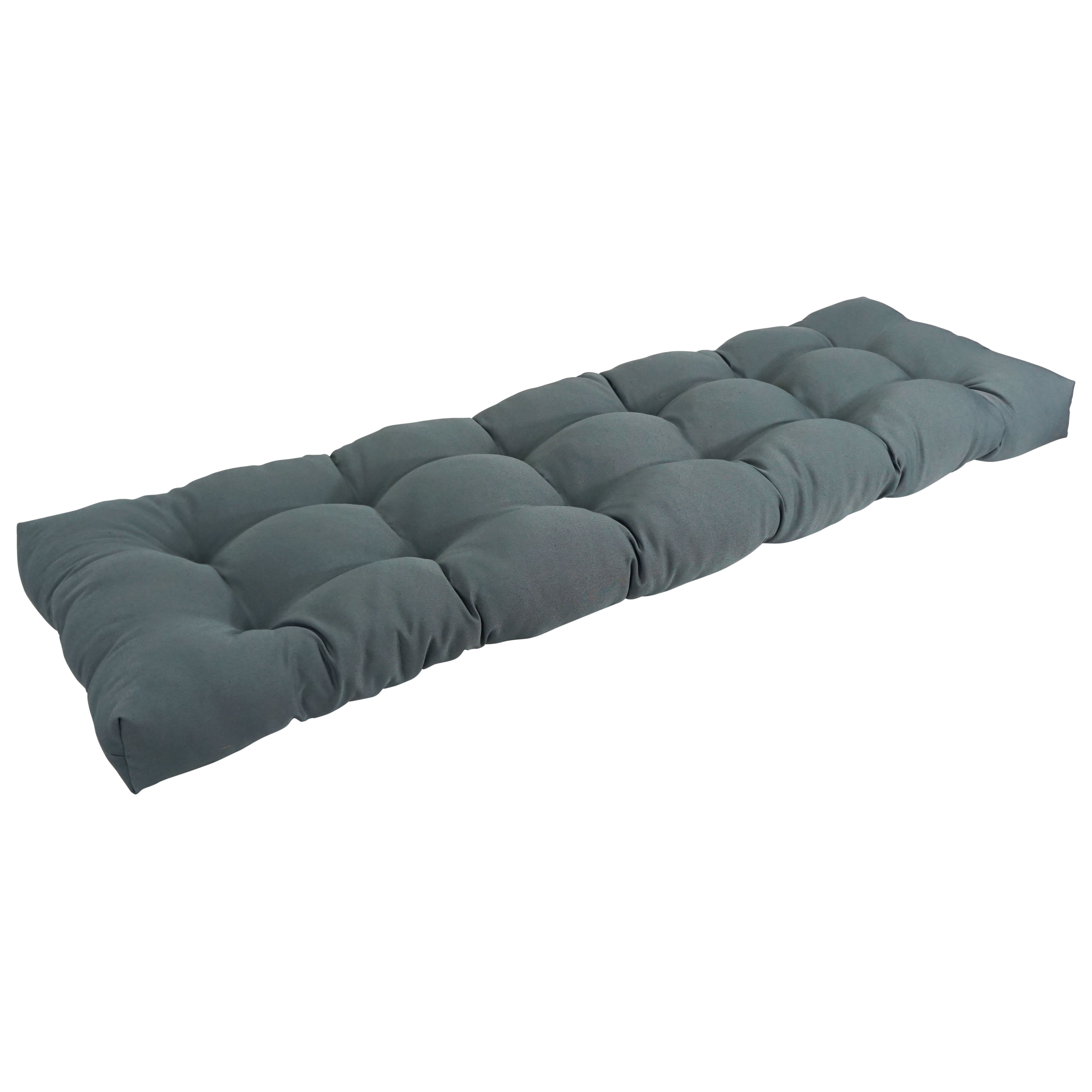 38 x 23 solid color grey Tufted bench cushion seat cushion,