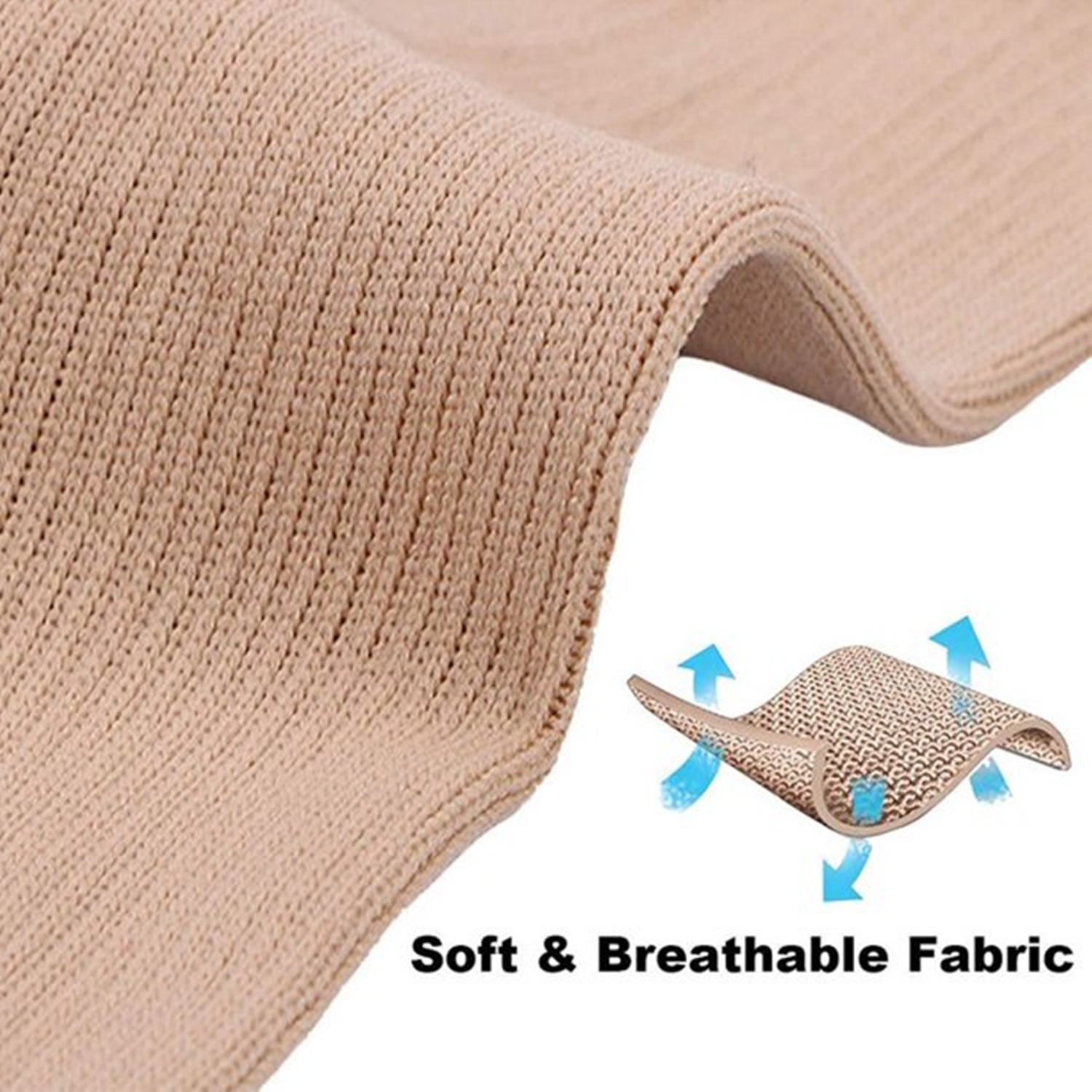 iadr Unisex Zipper Pressure Compression Socks Support Stockings Leg,Nude 2X-Large Size (2 Pairs)