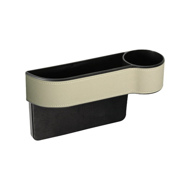 Riwesomey Soporte de almacenamiento de artículos diversos para automóvil, reemplazo desmontable, caja de cuero interna Universal para tarjetas Ventana automotriz Beige Tipo 2 Riwesomey VI017442-06