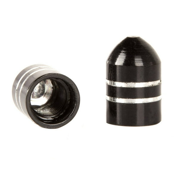 Rugged Ridge Aluminum Valve Stem Caps (Black) 16715.26