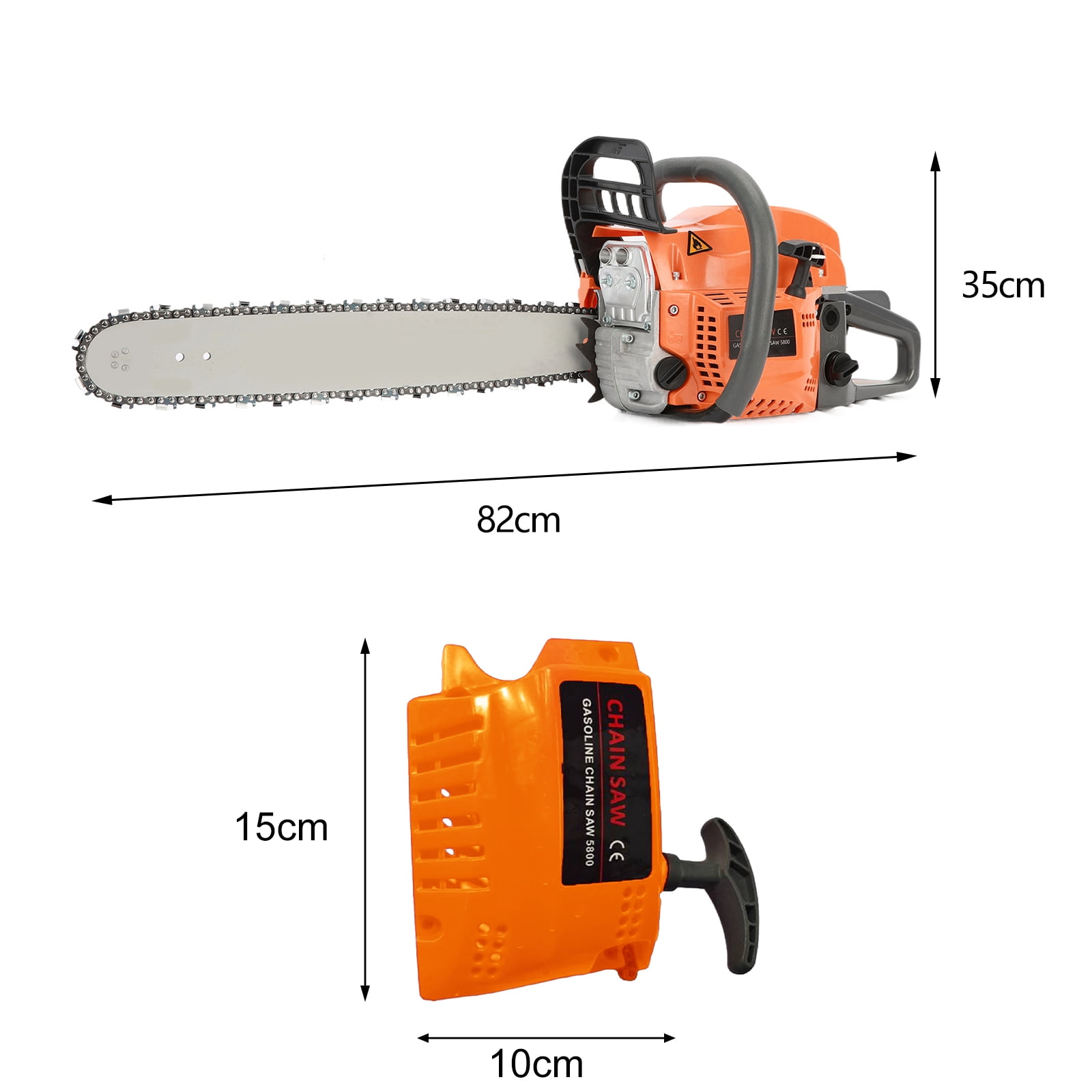 Wharick 58CC Gas Powered Chain Saw, 2 Stroke 20-Inch Gasoline-Chainsaw for Tree Wood Cutting Outdoor Garden Trimming