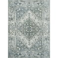 thumbnail image 2 of JONATHAN Y WASHABLE 8 x 10 Area Rug, Pavel Distressed Medallion - Light Gray/Blue, WSH317B-8, 2 of 9
