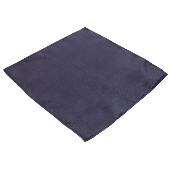 DINHEAROM Pocket Square Dark Blue Polyester Silk 1Set 8.3x8.3in
