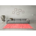 thumbnail image 3 of Ahgly Company Indoor Rectangle Abstract Red Contemporary Area Rugs, 4' x 6', 3 of 4