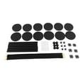 thumbnail image 6 of 6 PCS Black Posts 201 Stainless Steel Barrier Post Kit Stanchion Posts with 4 Extra-long Barrier Ropes Crowd Control Barriers Stanchion Post with Ball Top, 6 of 14