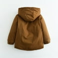 thumbnail image 3 of Cethrio Boys Winter Coats, Warm Long Sleeve Casual Zip up Boys Parkas Brown Size 5T, 3 of 3