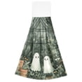 thumbnail image 7 of Yayeee Kitchen Hanging Hand Towels Set of 2 with Loop Bathroom Absorbent Tie Towel, Cute Ghosts Playing, 7 of 7