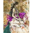 thumbnail image 2 of Wiley, Marta 15x18 White Modern Wood Framed Museum Art Print Titled - Bollywood I, 2 of 4