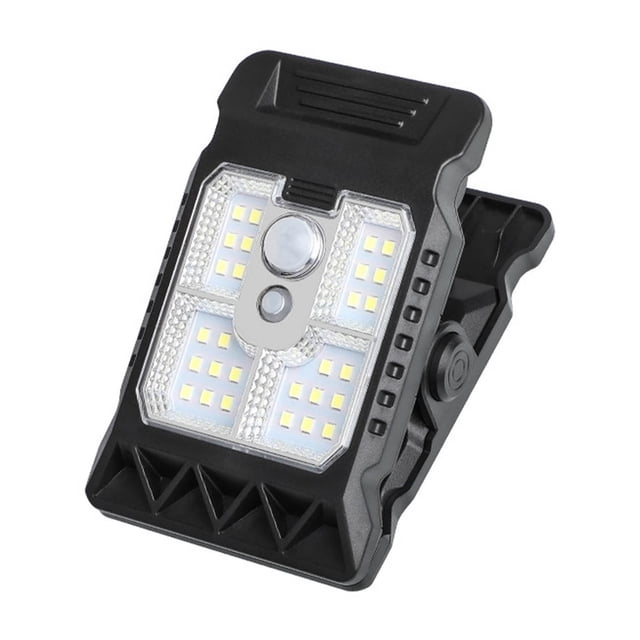 Solar Motion Sensor Outdoor Clip Light Portable Garden Lamp LED Wall Lighting for Patio Gate Fence Tent Energy Saving