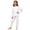 00-White631, variant on WOYY Girls Pajamas Long Sleeve Bow Graphic Tee Sleep Pants Comfy Loungewear, Sizes 3-14