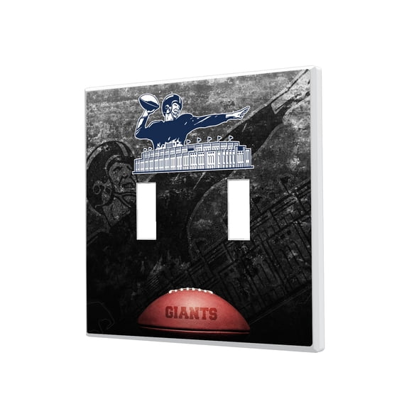 New York Giants Legendary Design Double Toggle Lightswitch Plate
