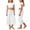 1-White318, variant on Oiyii Girls Summer Pants Solid Pleated Waist Wide Leg Boggy Cropped Pants, Sizes 5-14Y