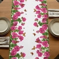 thumbnail image 5 of Table Runners 48 Inches Long Dress Scarves, Pink Spring Floral Farmhouse Kitchen/Dining Table Runner, Short Coffee Tablerunners, Butterfly Farmhouse 13x48 Inch, 5 of 9
