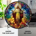 thumbnail image 3 of Suncatcher con vitral de 34 cm de 365CUSGIFTS Jesus, 3 of 6