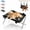 Black, variant on Dog Hammock Bed with Frame,Stand and Breathable 8-Hole Mesh for Bathing,Nail Trimming,Drying and Daily Care
