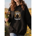 thumbnail image 2 of Retro Hockey Hoodie for Men and Women, Unisex Pullover Hooded Sweatshirt, Comfortable Cotton Poly Blend, Casual Everyday Streetwear, 2 of 5