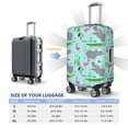 thumbnail image 4 of Naloa Hippo With Flamingos And Crocodiles Elastic Suitcase Protector, Travel Suitcase Protector Cover Fits 18-32in Suitcase(No luggage included)-X-Large, 4 of 7