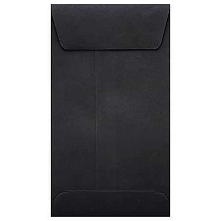 UPC: 0638499433728 | #5 1/2 Coin Envelopes (3 1/8 x 5 1/2) – Midnight Black (50 Qty.)