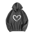 thumbnail image 1 of TIMIFIS Sweat à Capuche pour Femmes, Imprimé Graphique Tendance d'Hiver, Manches Longues, Pull Décontracté, 1 of 2