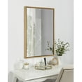 thumbnail image 5 of Kate and Laurel Evans Glam Framed Floating Wall Mirror, 24" x 36", Gold, Modern Chic Accent Mirror, 5 of 7