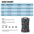thumbnail image 5 of Lsque Squirrel Owl Autumn Maple Leaves Print Men's Cotton Blend Sleeveless Muscle Shirts (S-3XL)- Moisture Wicking, Odor Protection, UPF 30+,Medium, 5 of 8