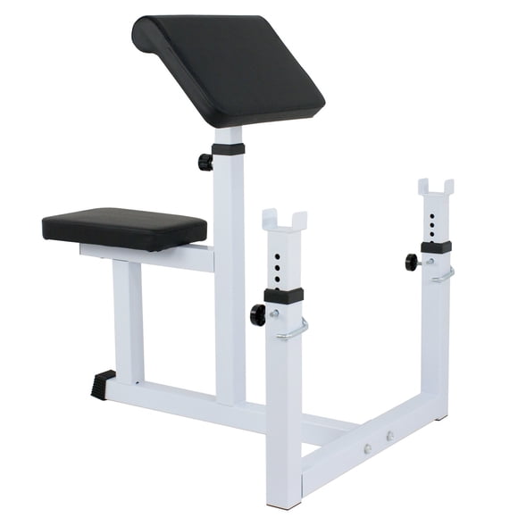 F2C Arm Curl Weight Bench Seated for Biceps Triceps Preacher Isolated Dumbbell Biceps Stand Home Gym Equipment, Adjustable Height