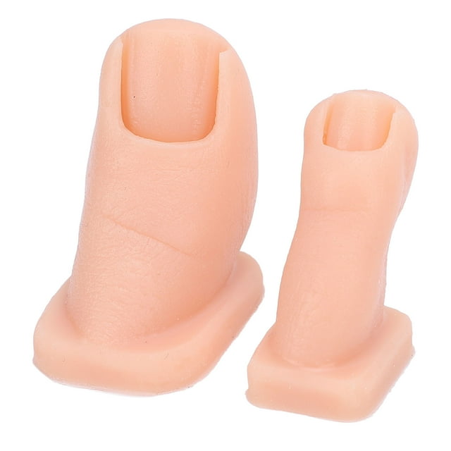 Modelo de Arrrenamento de Manicura ConDos de los Pies de Silicona para Práctica de Niple Art para Institutos de Salones de Untas