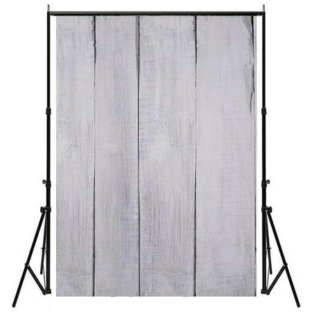 Image of Photography Backdrops 5x7ft Large White Painted Wood Printed Studio Photo Video Background Screen Props Vinyl Fabric