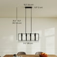 thumbnail image 3 of HOMCOM Kitchen Island Lighting with 4 Rotatable Frames Linear Pendant Light, 3 of 10