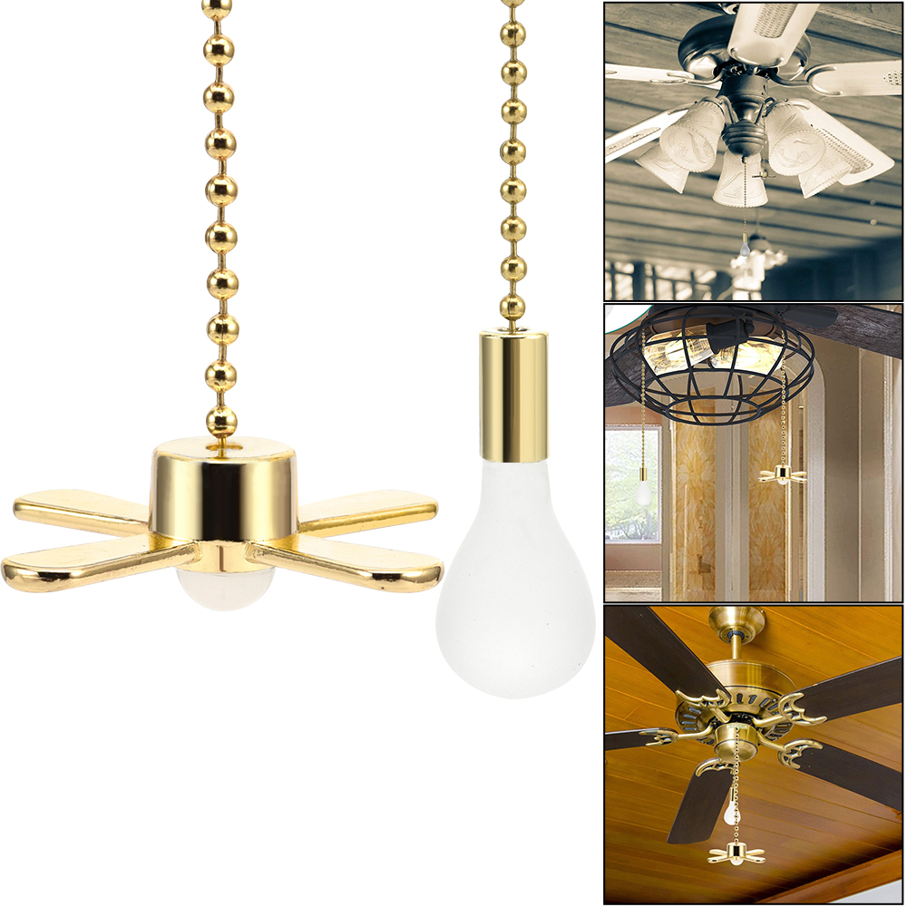 Fan/Light Pull Chain Extensions, GIUGT Ceiling Fan Chain, 4pcs 12 Inch