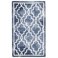 thumbnail image 2 of Safavieh Dip Dye Leighton Geometric Wool Area Rug, Navy/Ivory, 3' x 5', 2 of 11