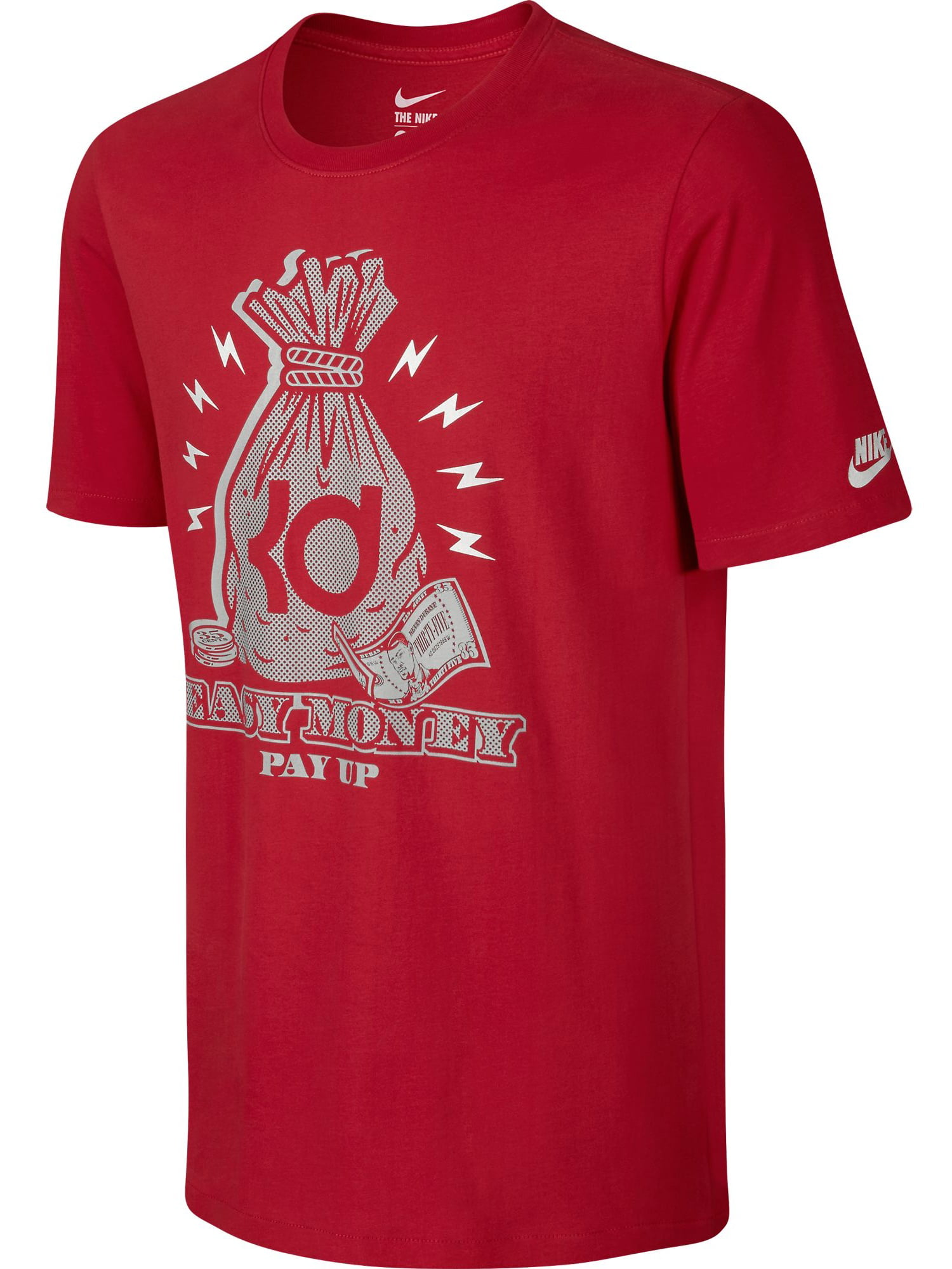 Nike KD Easy Money Men's T-Shirt Red/White 689186-657 - Walmart.com
