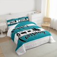 thumbnail image 3 of Homewish Happy Camping Car 3 Pieces Queen Comforter Set for Kids Children Teens,Retro Vintage Ultra Soft Bedding Sets,Lodge Cabin Bedding Comforter Set Breathable,Super Cozy Room Decor, 3 of 8
