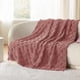 thumbnail image 5 of Manta Bedsure GentleSoft de Franela y Piel de Melocotón para Cama Individual en Rosa Polvoriento, 5 of 8