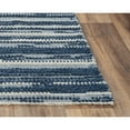 thumbnail image 2 of Alora Decor Sun 7'6" x 9'6" Stripe Ivory/Blue Woven Area Rug, 2 of 3