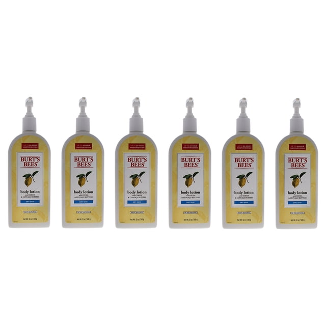 Loción corporal Burts Bees de manteca de cacao y cupuazú Paquete de 6 12 oz