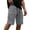 Gray, variant on Cotton Cargo Shorts for Men Elastic Waist Drawstring, Relaxed Fit Side Multi-Pocket Lightweight Breathable Summer Work Shorts for Outdoor Hiking Travel Casual Wear, S-4XL