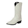 thumbnail image 3 of Men's Caiman Tail Print Leather Western Cowboy Boots 'El Señor de los Cielos' Bone Color 40845, 3 of 4