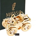 thumbnail image 1 of Matashi Home Decorative Tabletop Showpiece 24K Gold Plated Crystal Studded Open Top Jeep 4WD Off Roader Ornament, 1 of 7