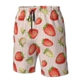 thumbnail image 5 of Naloa Strawberries Men's Beach Shorts, Surfing shorts, Swim trunks, Quick Dry Swim Trunks for Surfing Beach Fun - Small, 5 of 9