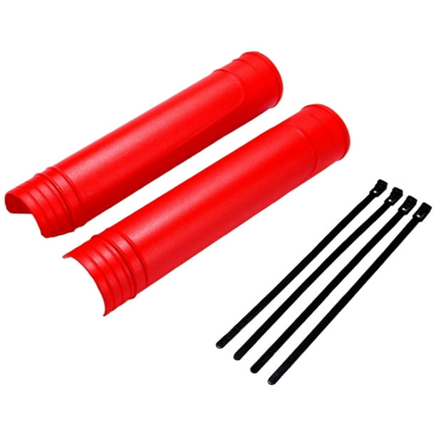Front Forks Protector Wraps Dust Cover Shock-Absorbing Dirt Bike Motorcycle Red