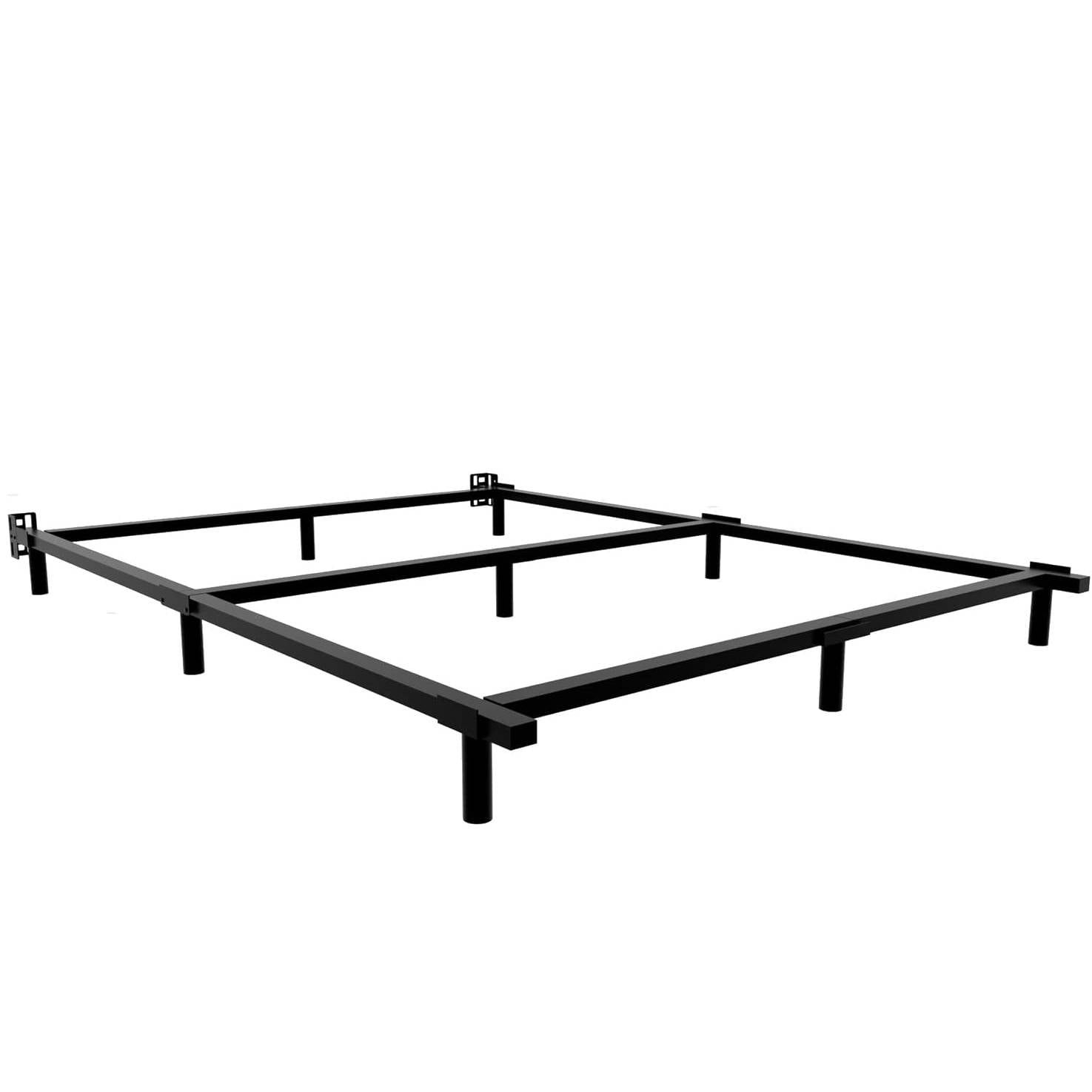 Queen 9Leg Metal Bed Frame with Headboard Brackets 3,000 lbs. Max