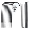 thumbnail image 1 of InstaHibit 10 Pack 11ft Teardrop Feather Flag Pole Kit for Business Advertising, 1 of 6