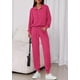 thumbnail image 2 of Conjunto Deportivo PRETTYGARDEN para Mujer 2 Piezas con Cierre Sudadera y Pantalón Rojo Rosado Talle S, 2 of 8
