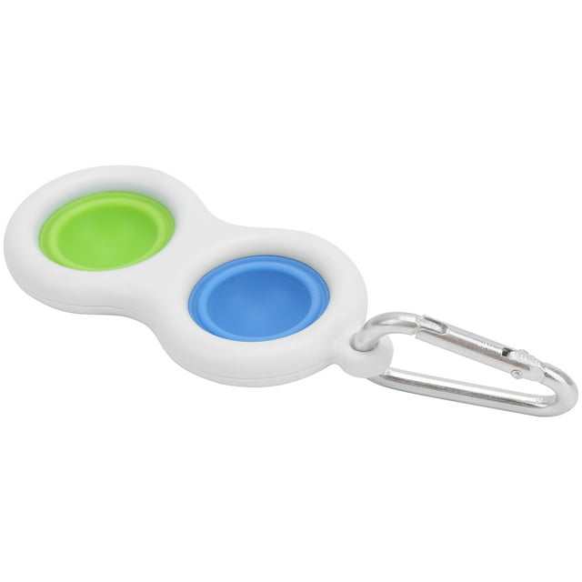 Simple Toy, Portable Stress Relief Silicone Handheld Mini Keychain Early Education Brain Teaser Push Bubble Sensory Keychain Toy For Students And Adults
