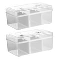 thumbnail image 5 of LULULION Household Clear Box for Medication and Small Items Storage 2Pcs, 5 of 8