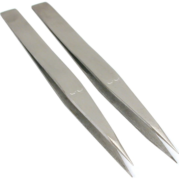 2 Anti-Magnetic Straight #AA Tweezers Jewelers Tools